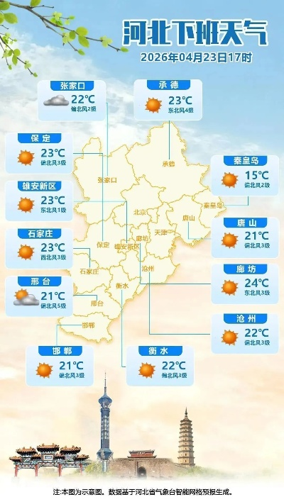 河北省未来10天天气,气温起伏明显,需防范大风与降水 河北省未来10天天气,气温起伏明显,需防范大风与降水
